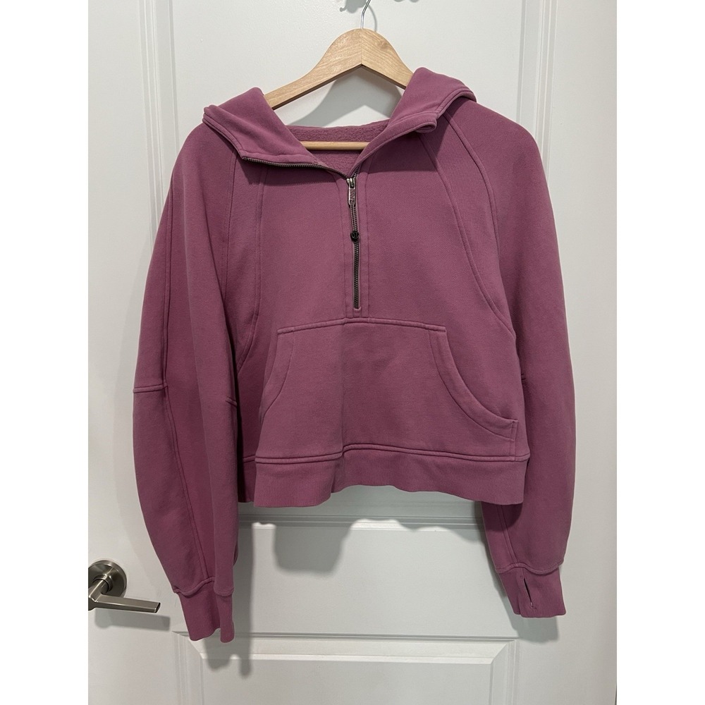 Lululemon Scuba Oversized Half-Zip‎ Hoodie Velvet Dust Size M/L